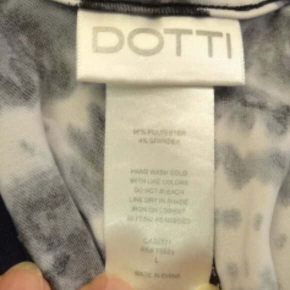 Dotti Black, White & Gray Tie-Die Swim Suit Cover Up/Dress - Picture 4 of 4